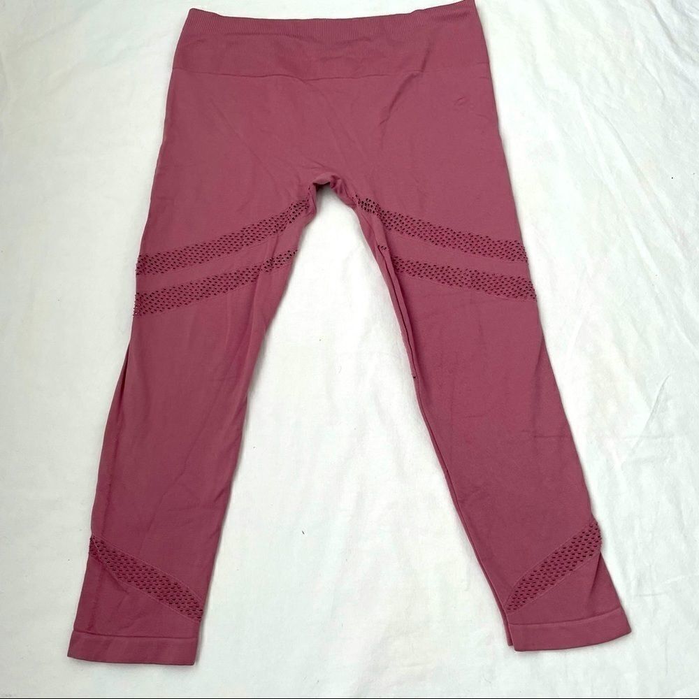 Mauve Cropped Seamless Leggings 